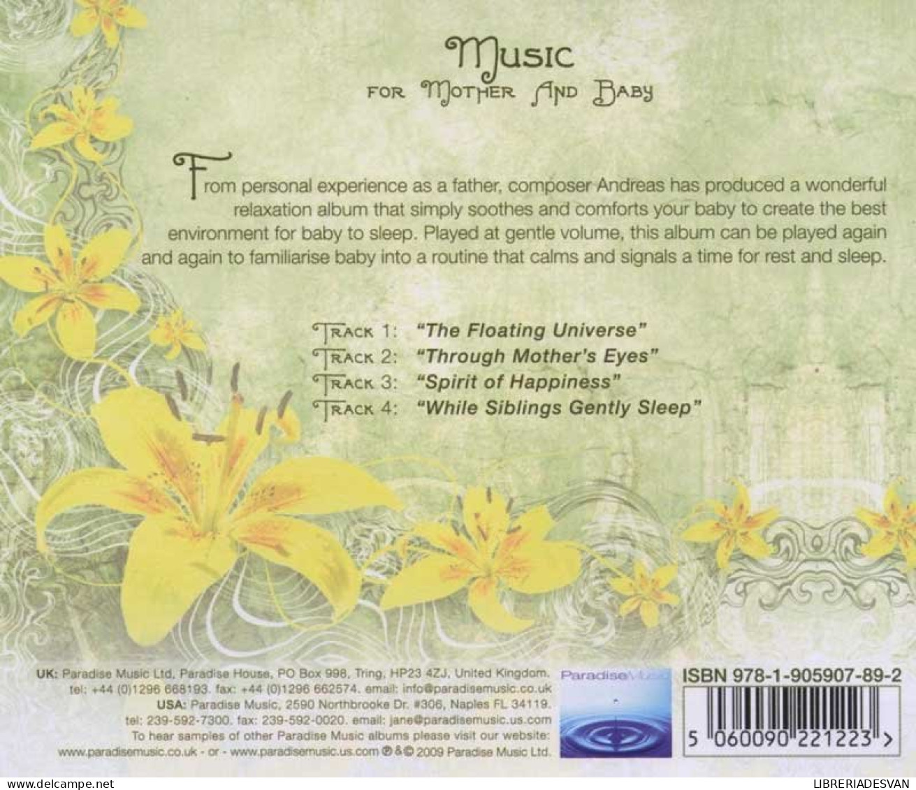 Andreas - Music For Mother & Baby. CD - New Age