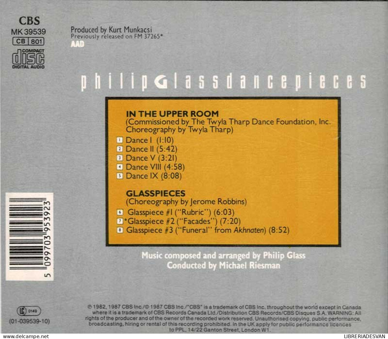 Philip Glass - Dancepieces. CD - New Age