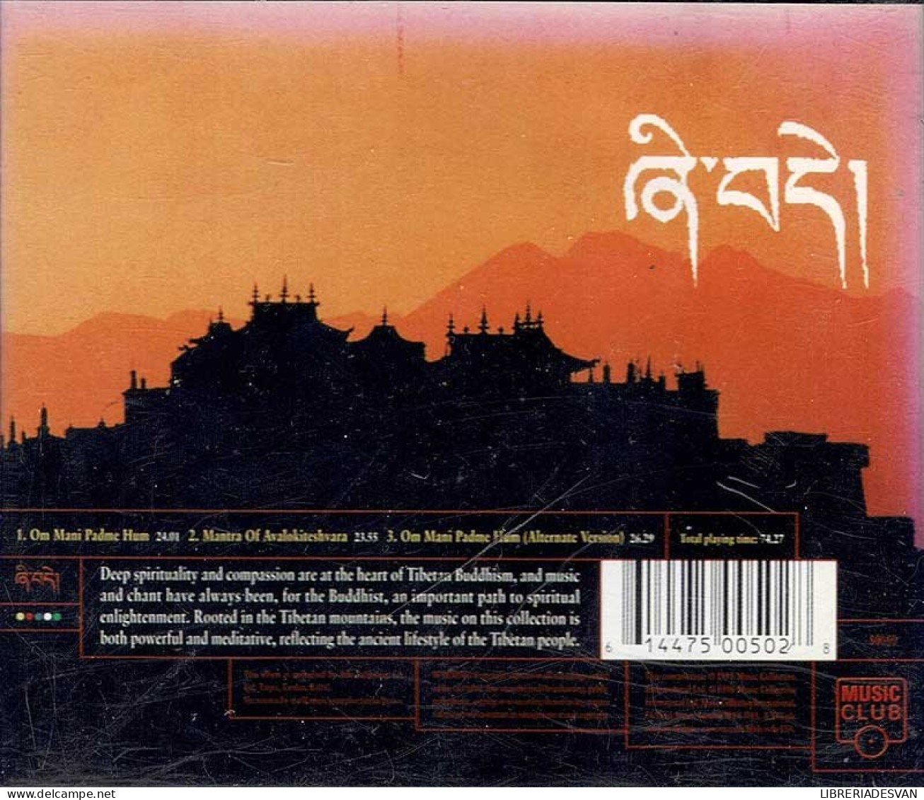 Tibetan Incantations - The Meditative Sound Of Buddhist Chants. CD - New Age