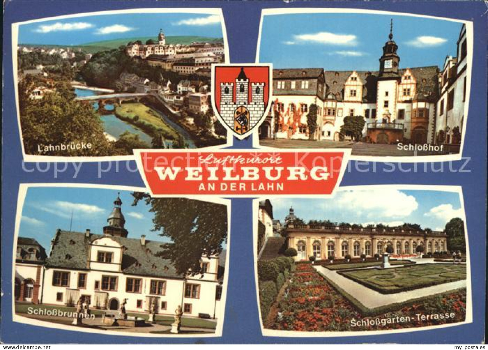 72450148 Weilburg Schlosshof Lahnbruecke Schlossbrunnen Weilburg - Weilburg