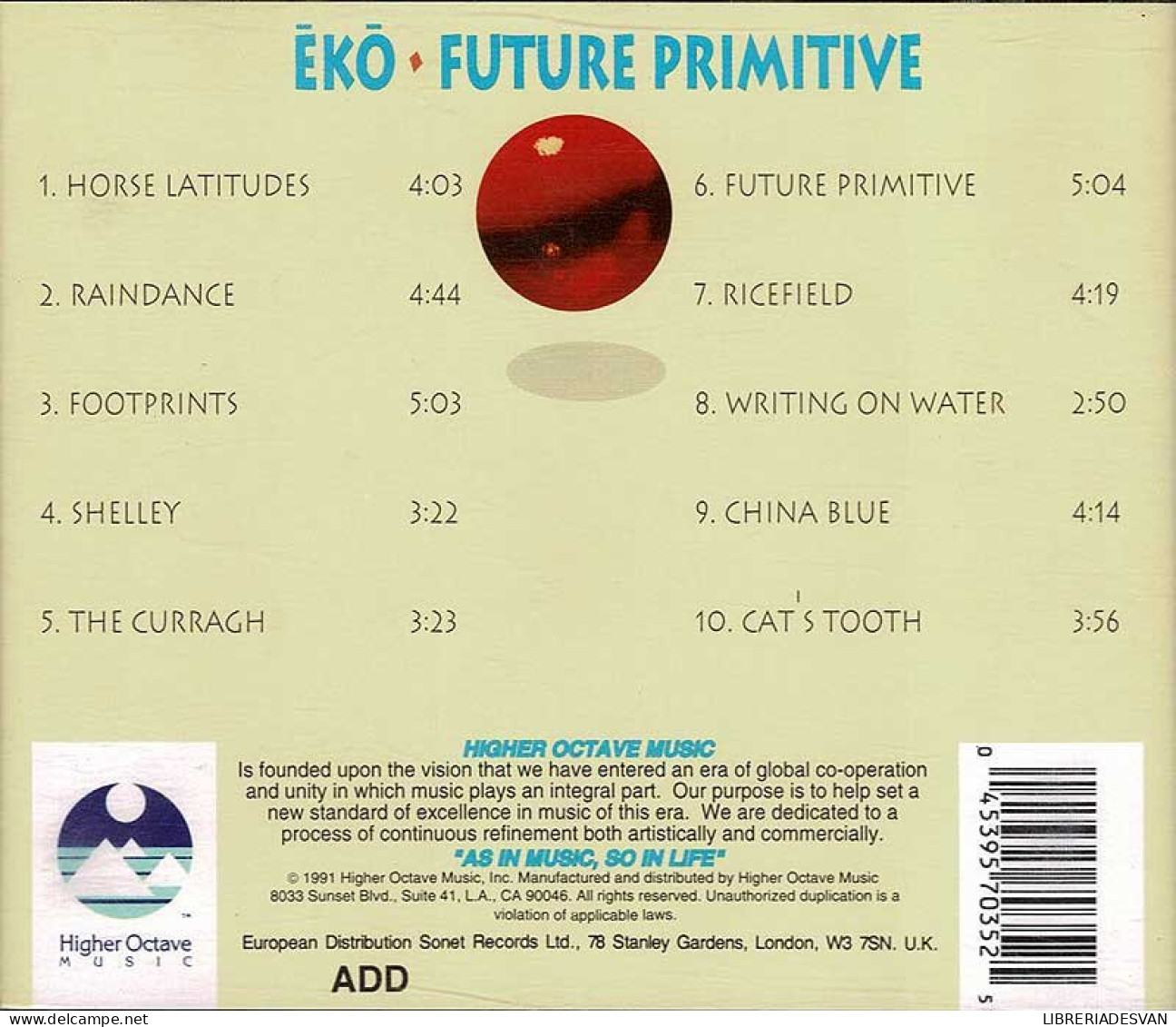 EKO - Future Primitive. CD - Nueva Era (New Age)