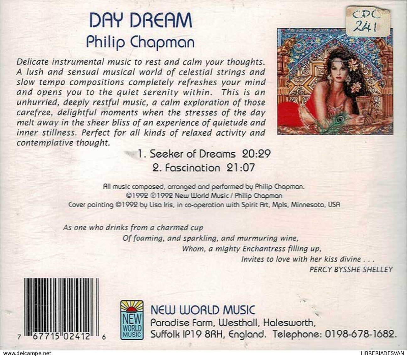 Philip Chapman ?- Day Dream. CD - New Age