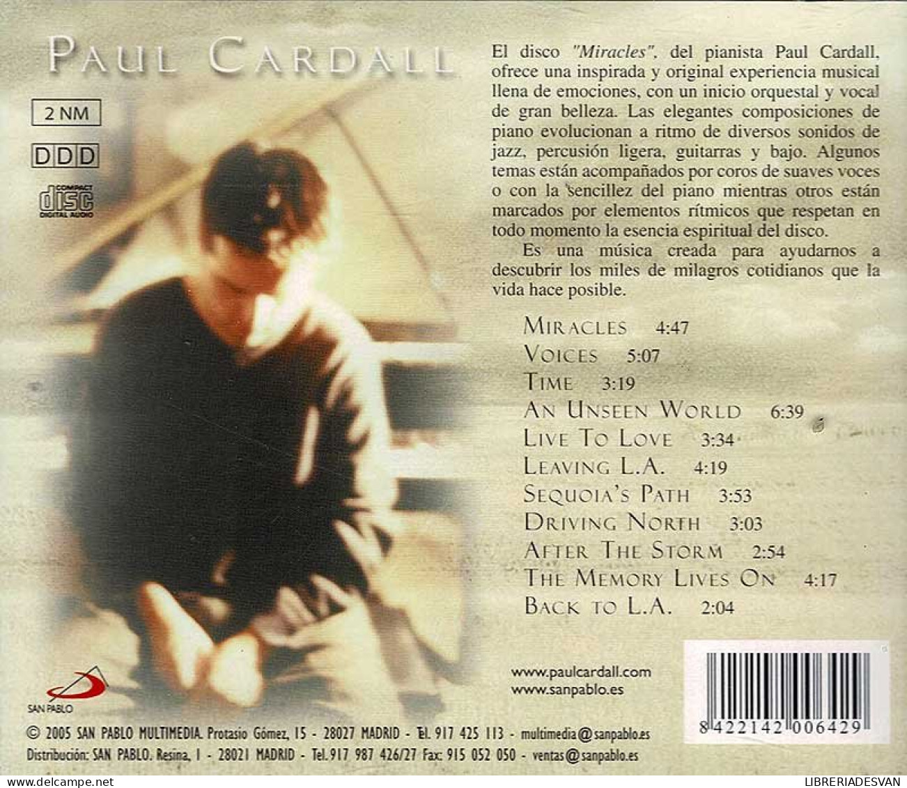 Paul Cardall - Miracles. CD - New Age