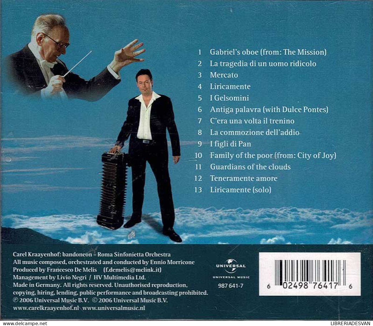 Ennio Morricone - Carel Kraayenhof - Guardians Of The Clouds. CD - New Age