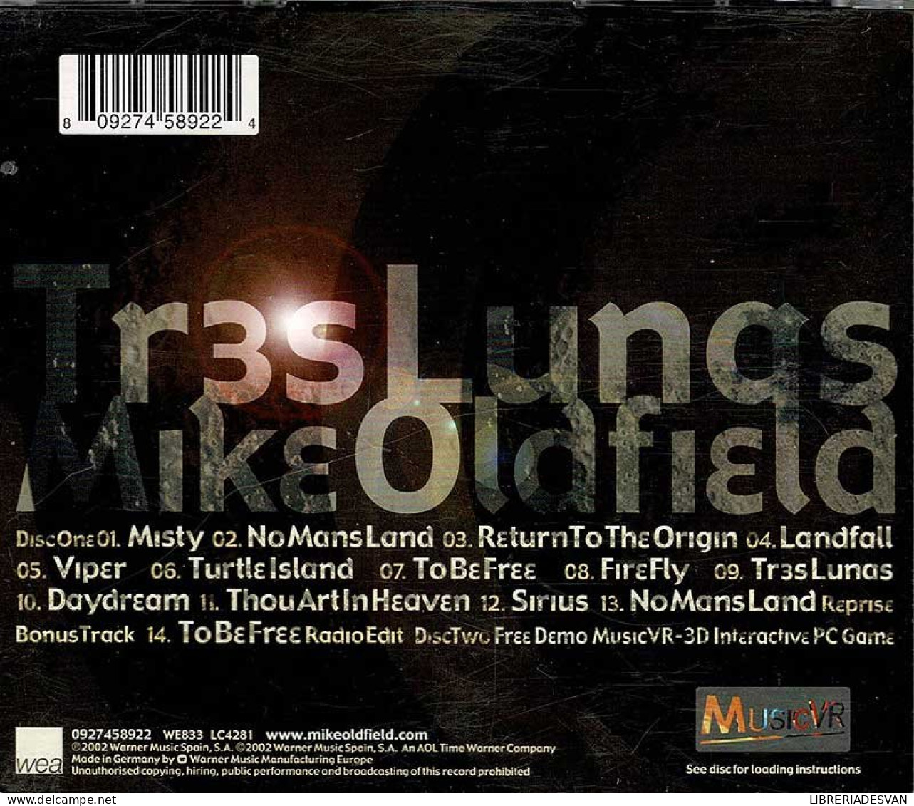 Mike Oldfield - Tres Lunas. 2 X CD - New Age