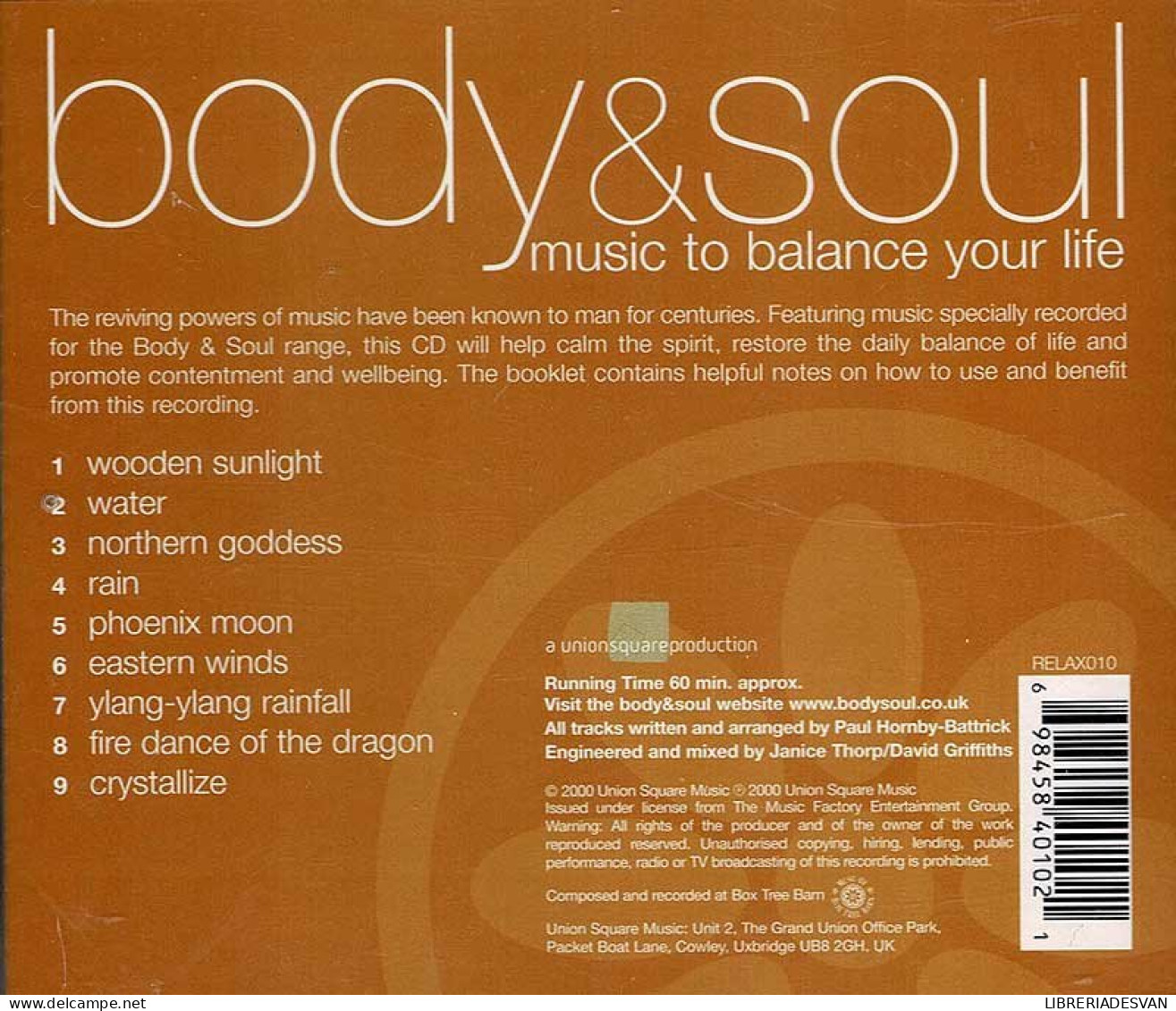Body & Soul - Feng Shui. CD - New Age