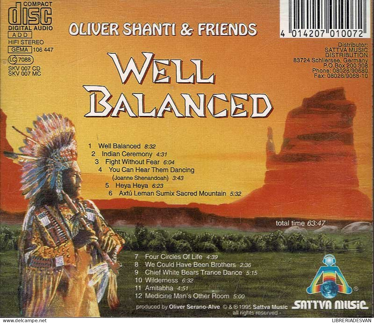 Oliver Shanti & Friends - Well Balanced. CD - New Age