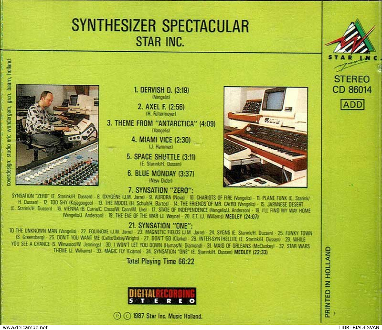 Synthesizer Spectacular. CD - New Age