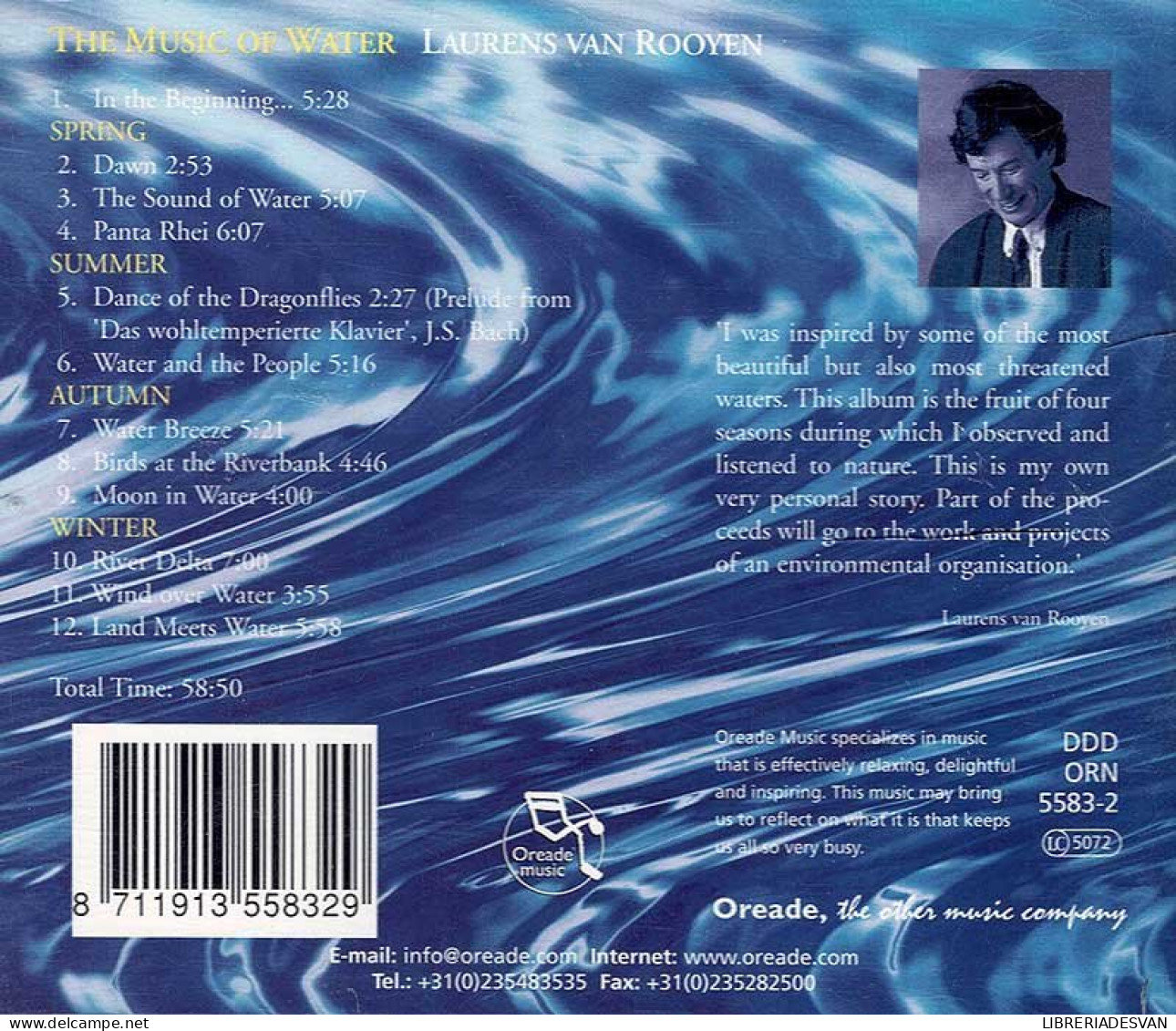 Van Rooyen Laurens - The Music Of Water. CD - New Age