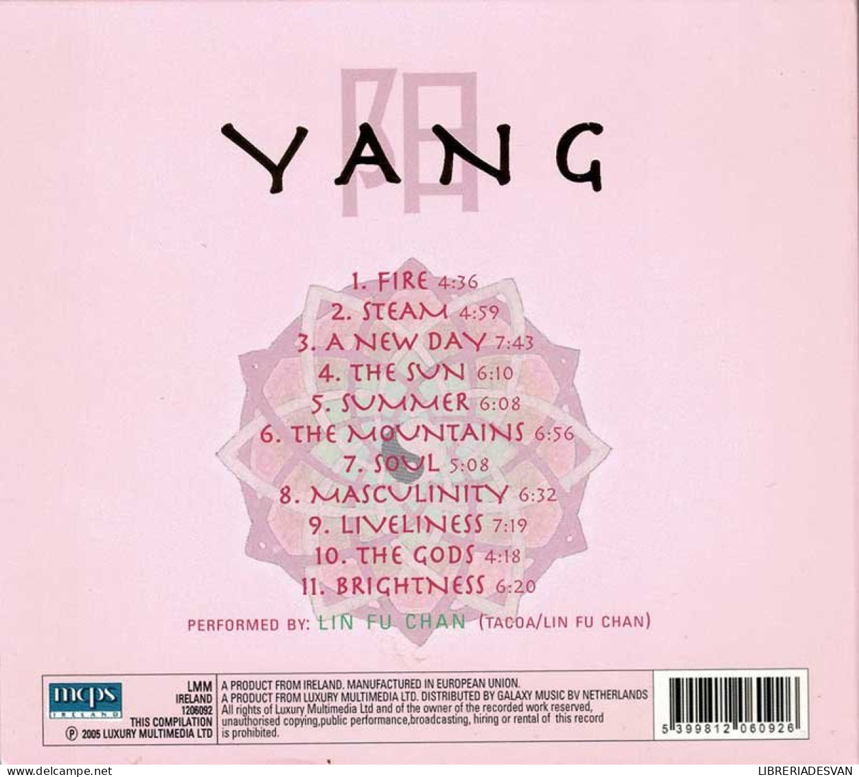 Lin Fu Chan - Yang. Essential Music For Healing. CD - New Age