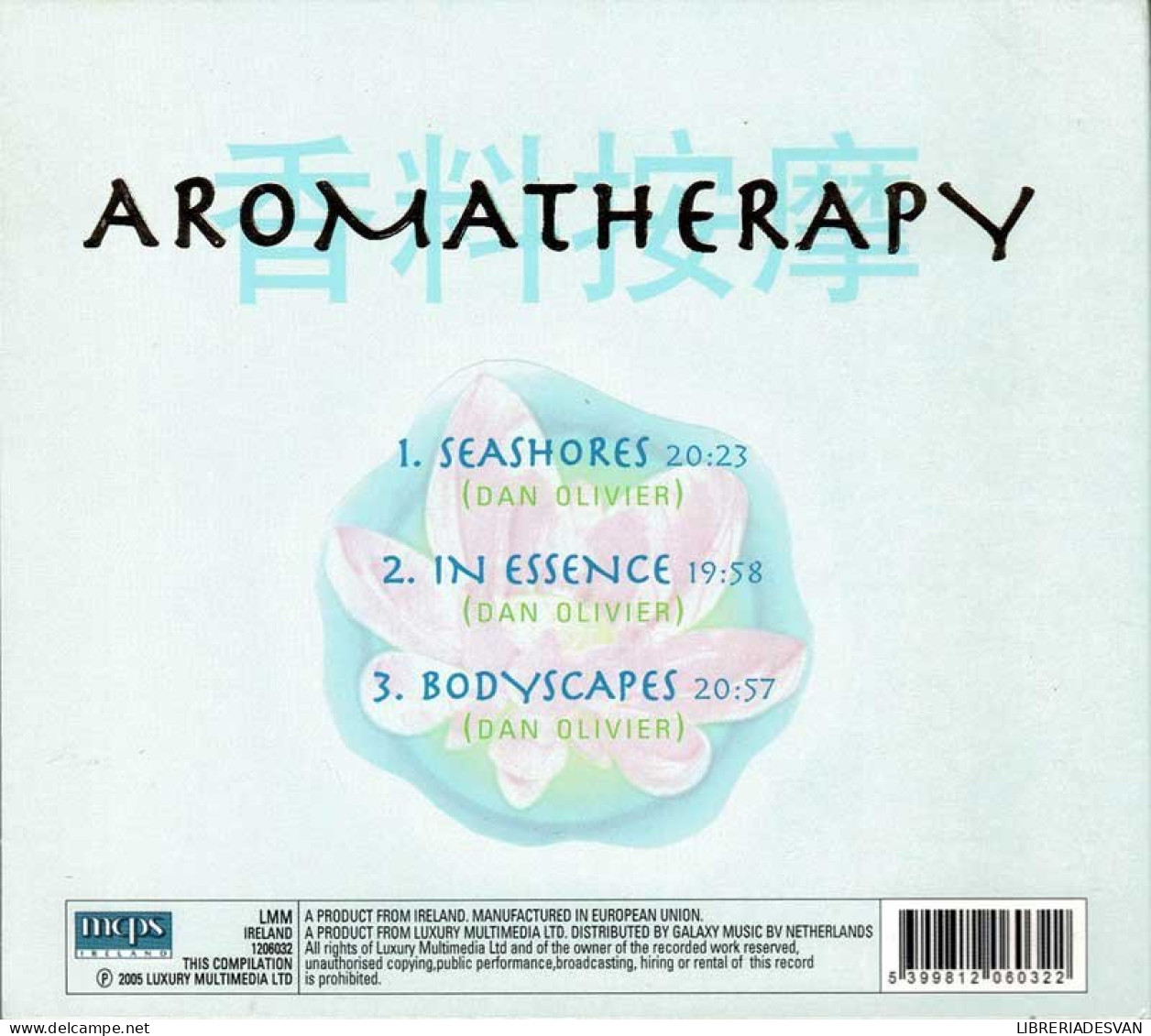 Dan Olivier - Aromatherapy. Essential Music For Healing. CD - New Age