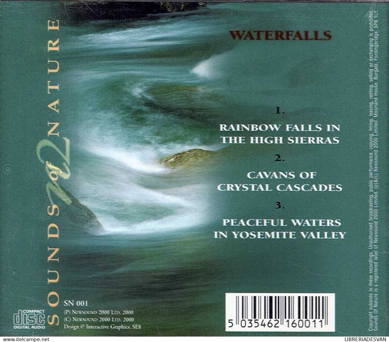 Paul Rayner-Brown - Waterfalls - Sounds Of Nature. CD - New Age