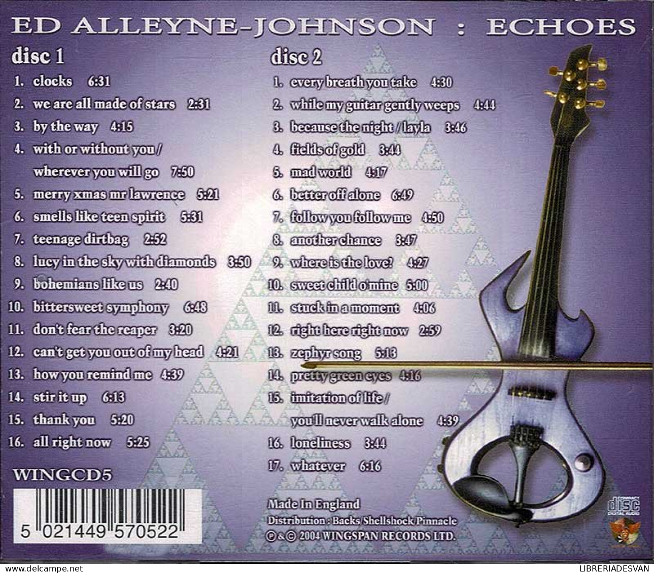 Ed Alleyne-Johnson - Echoes. 2 X CD - Nueva Era (New Age)