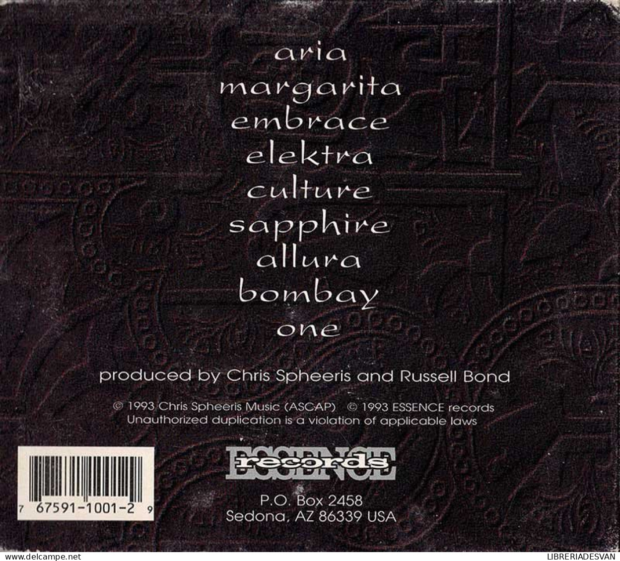 Chris Spheeris - Culture. CD - New Age