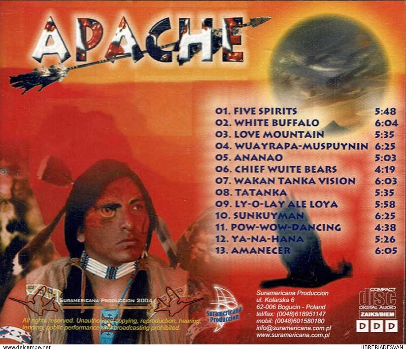 Apache - Apache. CD - Nueva Era (New Age)