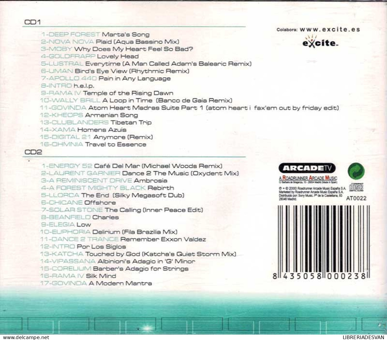Chill Out: La Música De Relajación Del Futuro. 2 X CD - Nueva Era (New Age)