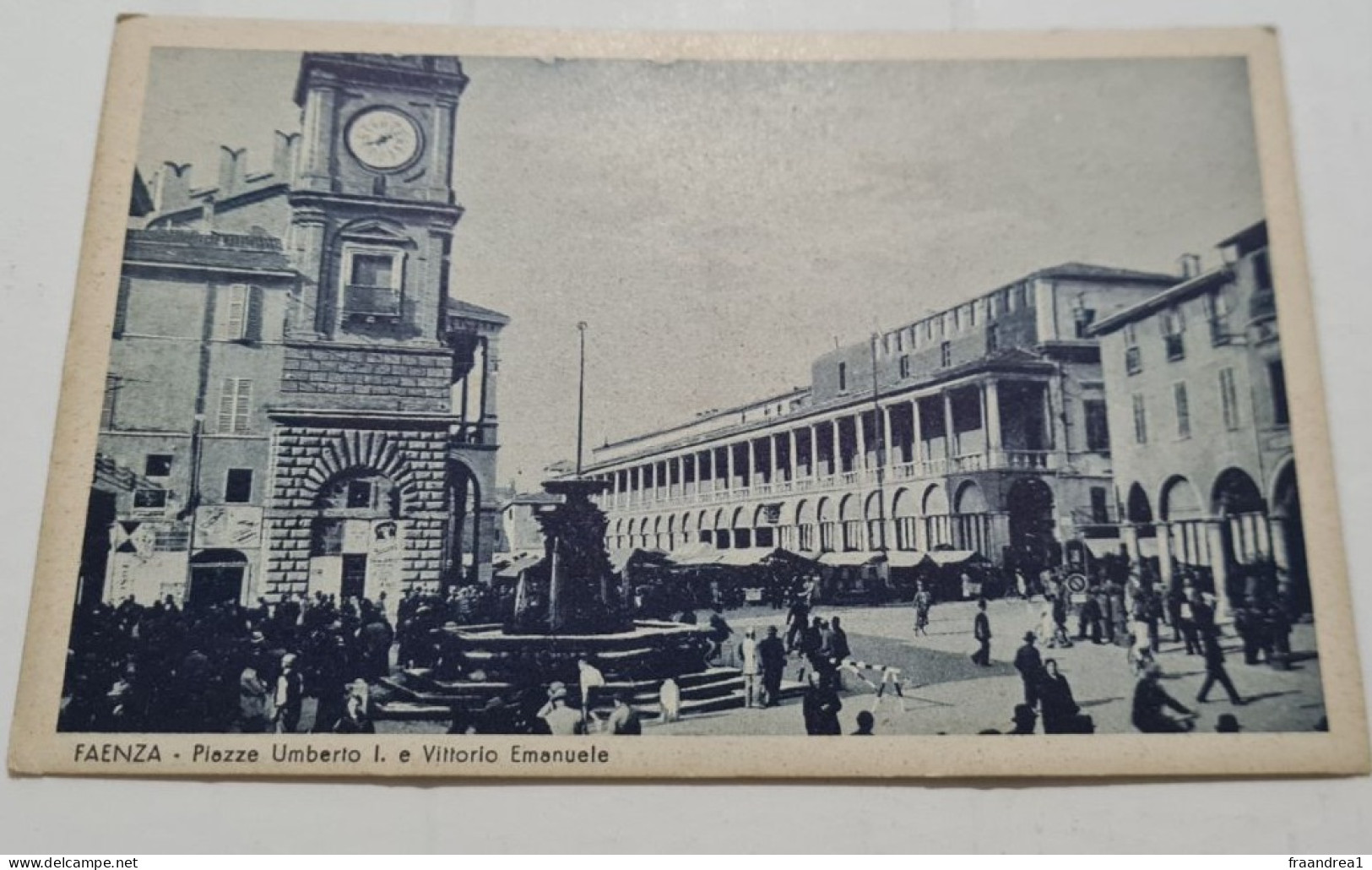 FAENZA   PIAZZA VITTORIO EMANUELE II & UMBERTO I  ANIMATA - Faenza