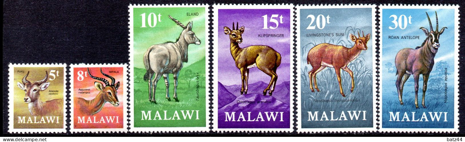 MALAWI N° YT 150 151 152 153 154 Et 155 Timbres Tous Neuf ** Sans Charnière Without Hinge Antilope - Malawi (1964-...)