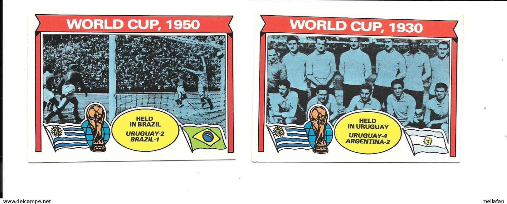 EG36 - TOPPS CARDS 1976 - WORLD CUP WINNERS - URUGUAY 1930 - 1950 - Trading Cards