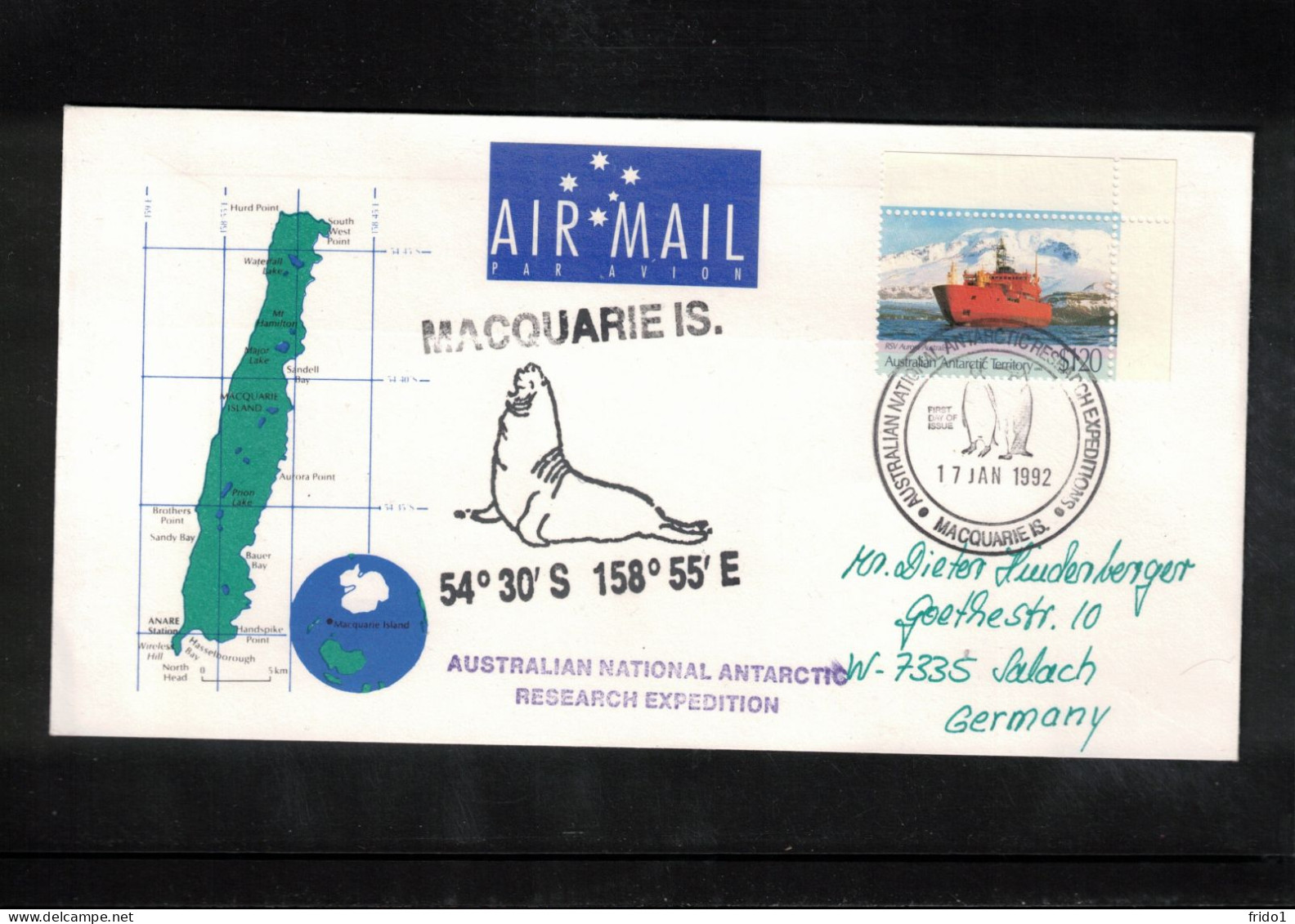 Australian Antarctic Territory 1992 Antarctica - Base Macquarie Island - Austr. National Antarctic Research Expedition - Antarctische Expedities