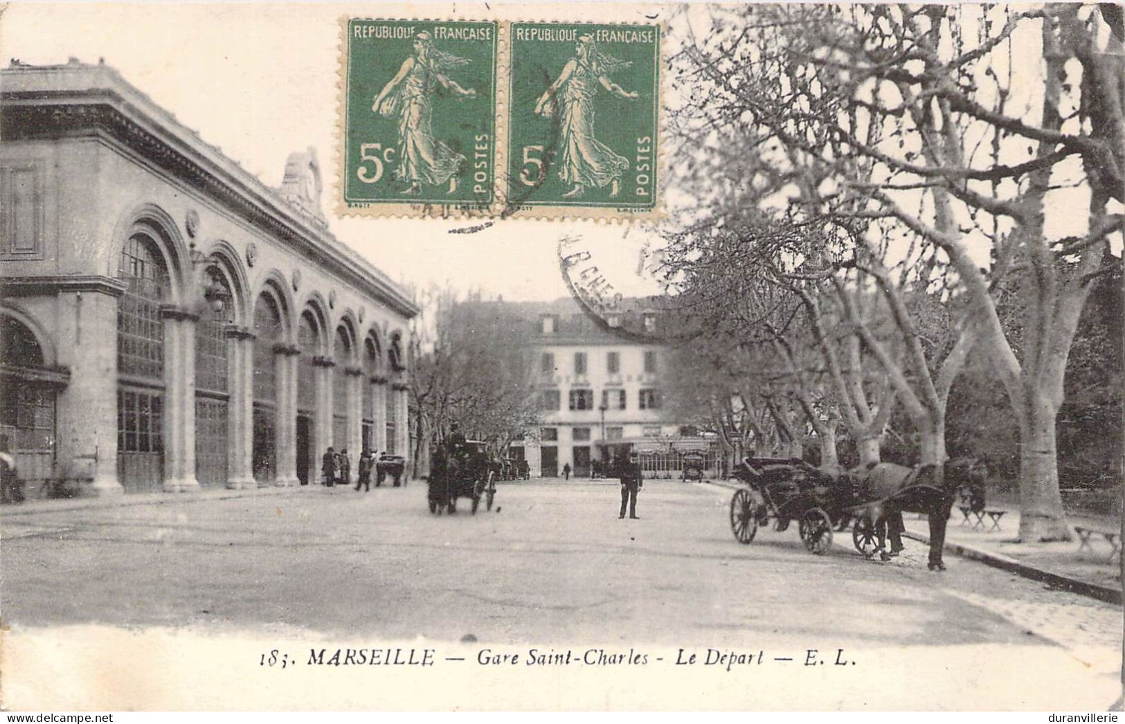 13 - Marseille - La Gare St Charles - Départ - Animée. 1918 - Stazione, Belle De Mai, Plombières