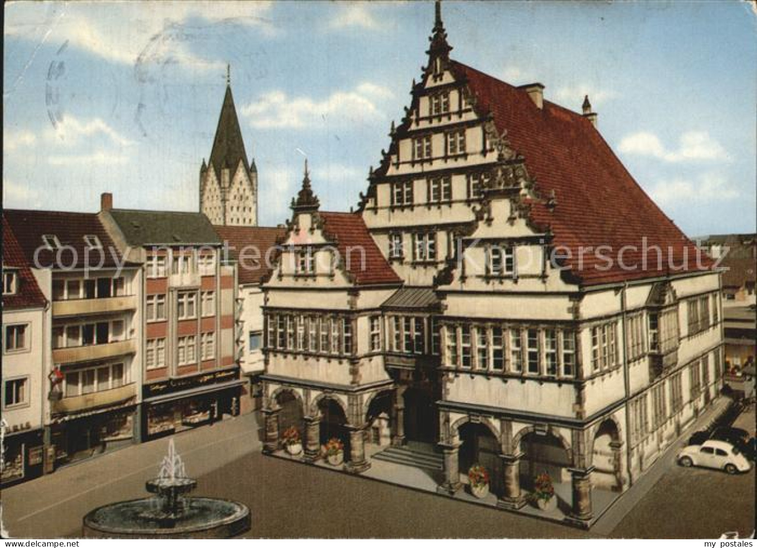 72449336 Paderborn Renaissance Rathaus Domturm Brunnen Paderborn - Paderborn