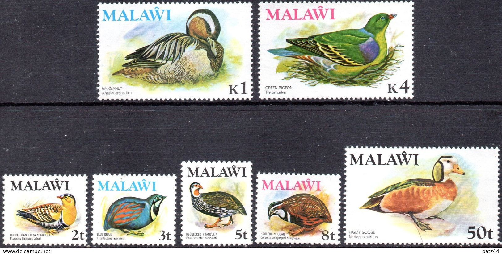 MALAWI N° YT 230 231 232 233 238 239 241 Timbres Tous Neuf ** Sans Charnière Without Hinge Oiseau Bird Vogel - Malawi (1964-...)