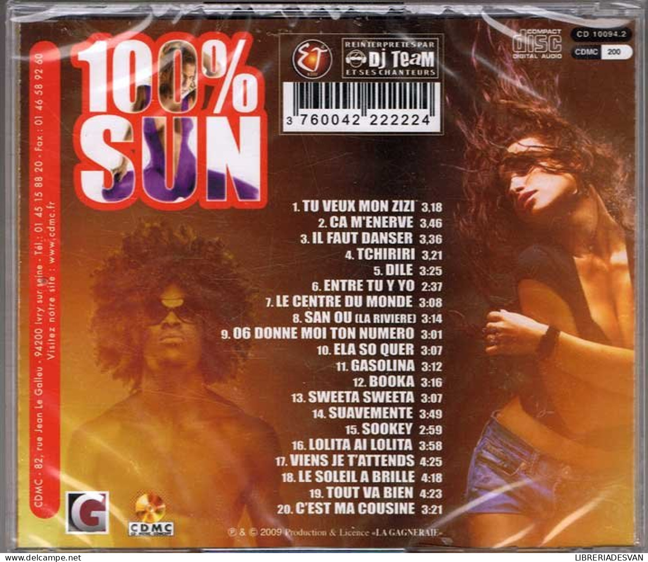 DJ Team - 100% Sun (importación) - Dance, Techno En House