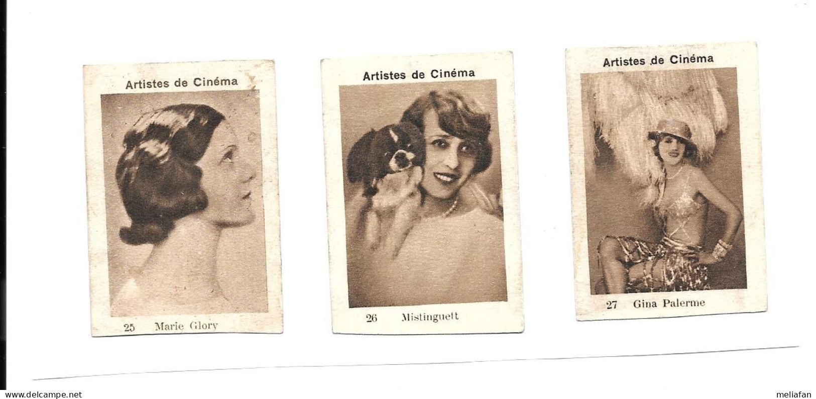 KB1364 - VIGKBNETTES PATES MILLIAT - GINA PALERME - MARIE GLORY - MISTINGUETT - Fotos