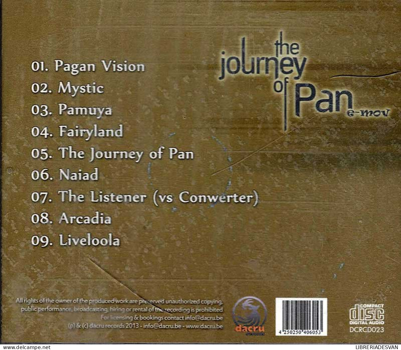 E-Mov - The Journey Of Pan. CD - Dance, Techno En House