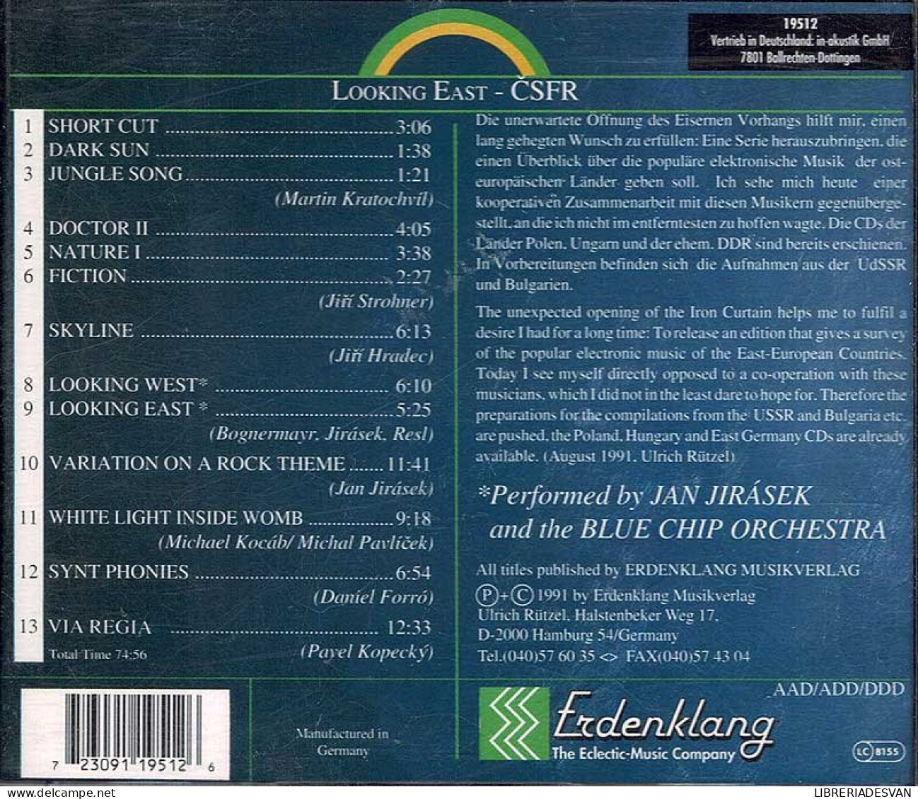 Looking East - Electronic East - Synthesizer Music From CSFR. CD - Dance, Techno En House