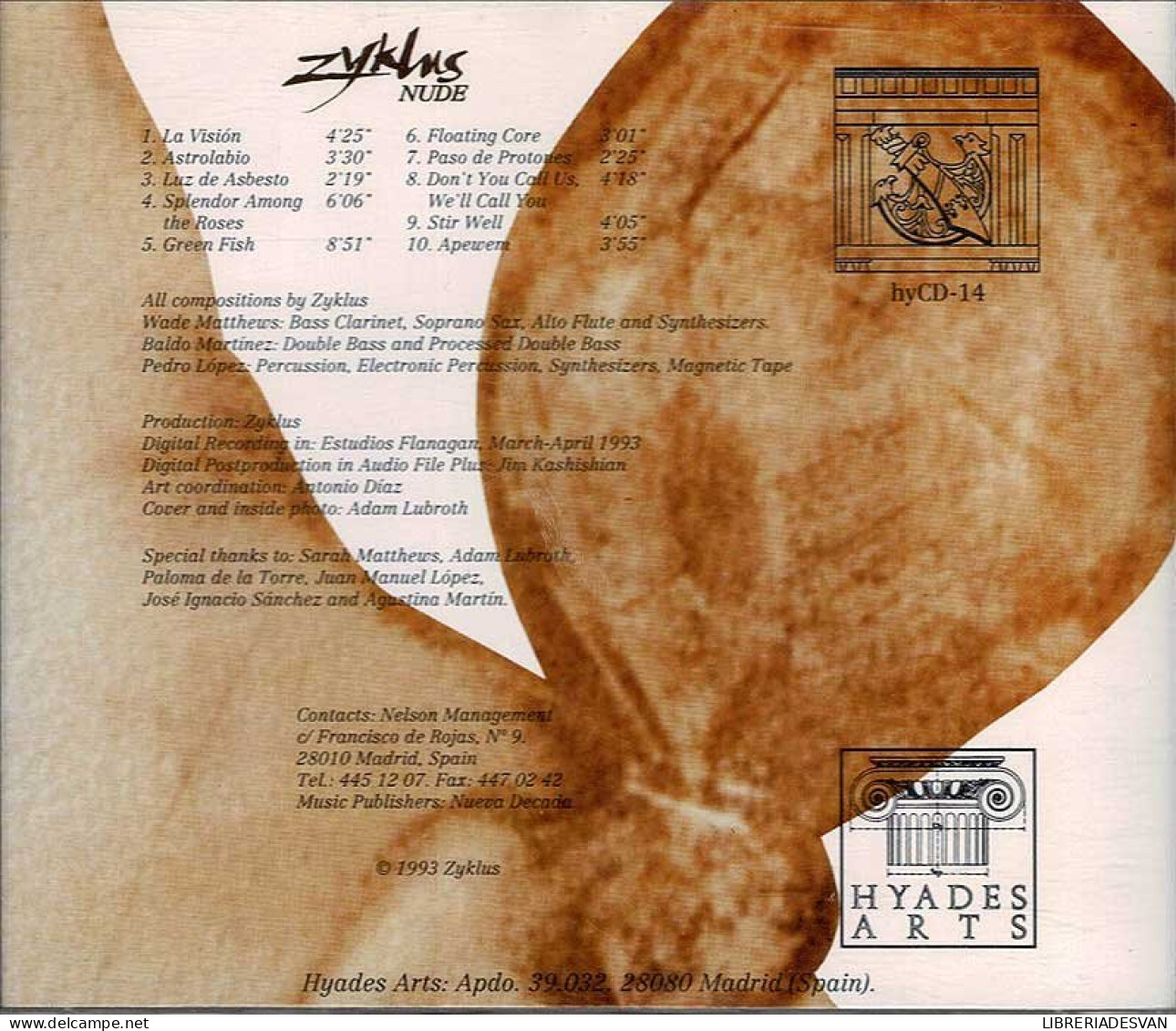 Zyklus - Nude. CD - Dance, Techno & House