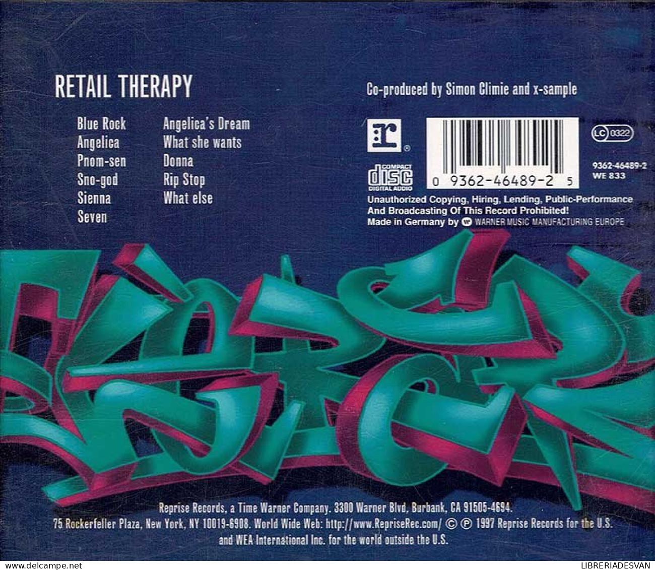 T.D.F. - Retail Therapy. CD - Dance, Techno En House