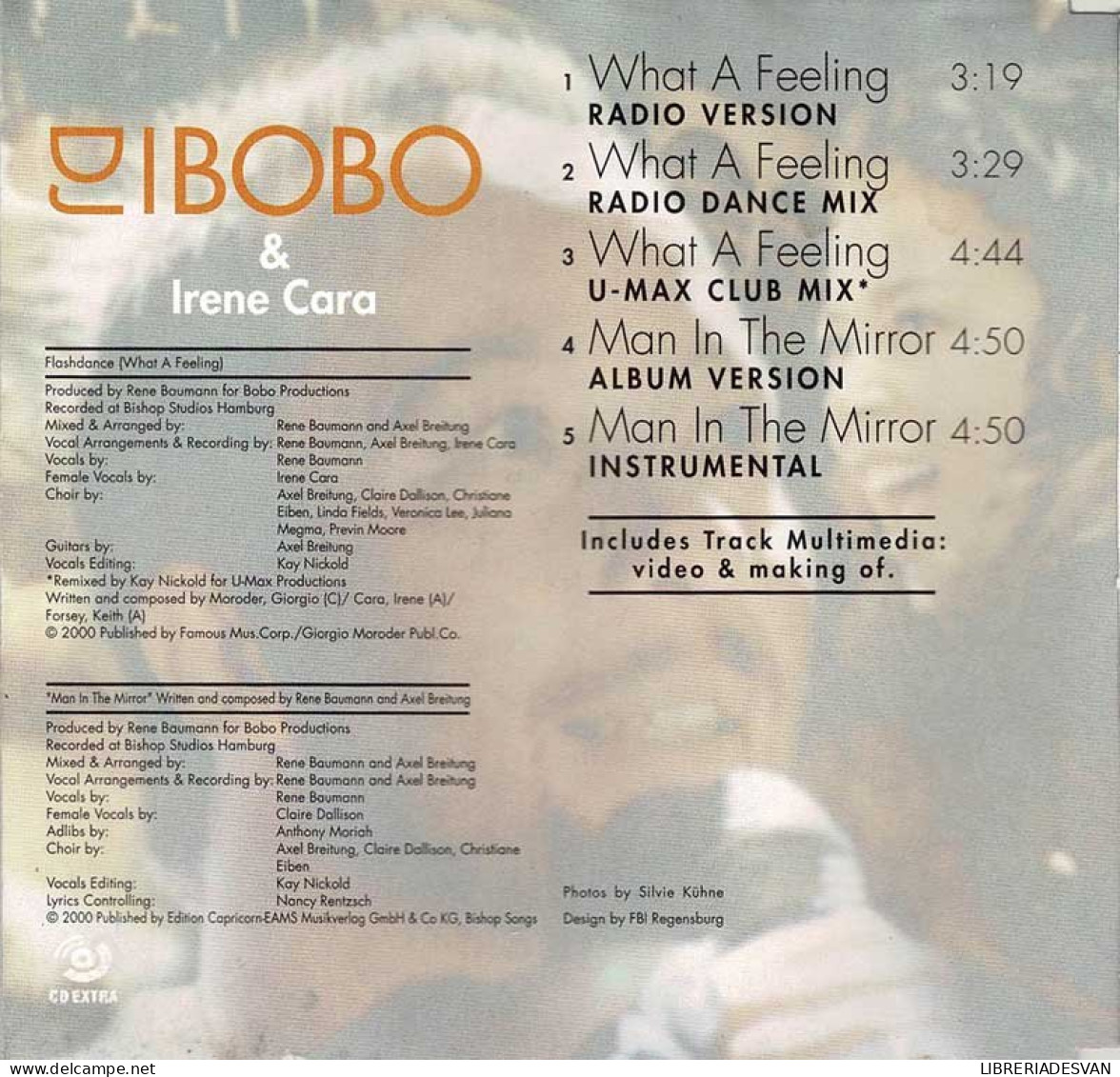 DJ BoBo - What A Feeling. CD Maxi-Single - Dance, Techno En House