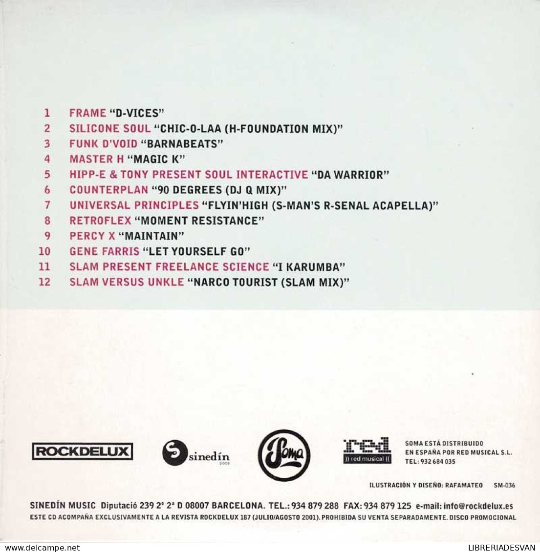 Slam Mix Soma. Rockdelux. CD - Dance, Techno & House