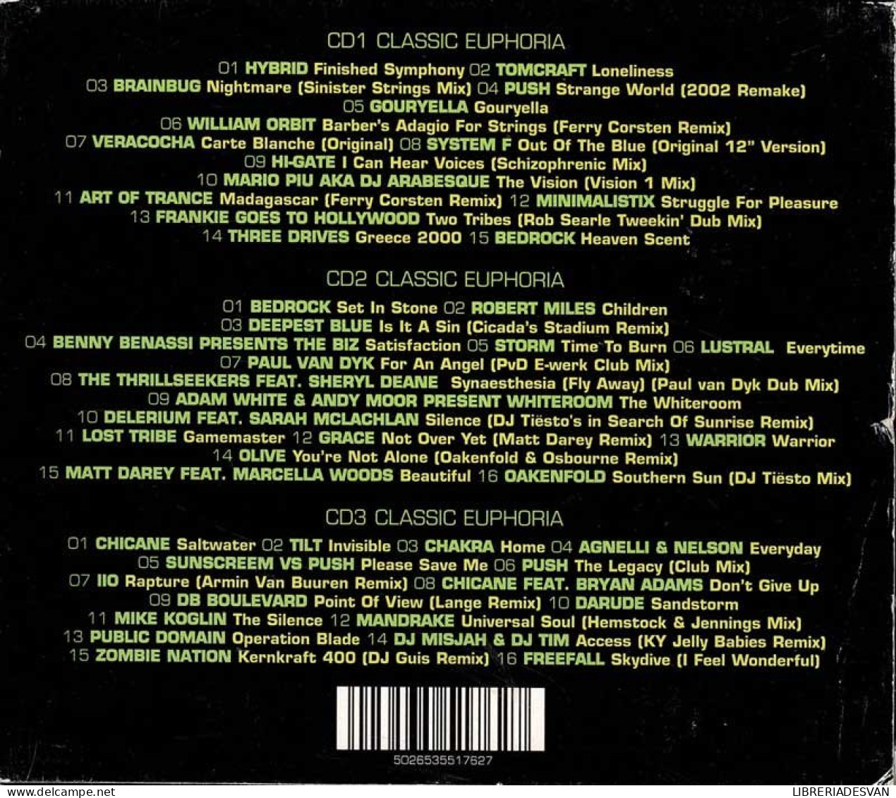 Classic Euphoria. 3 X CD - Dance, Techno & House