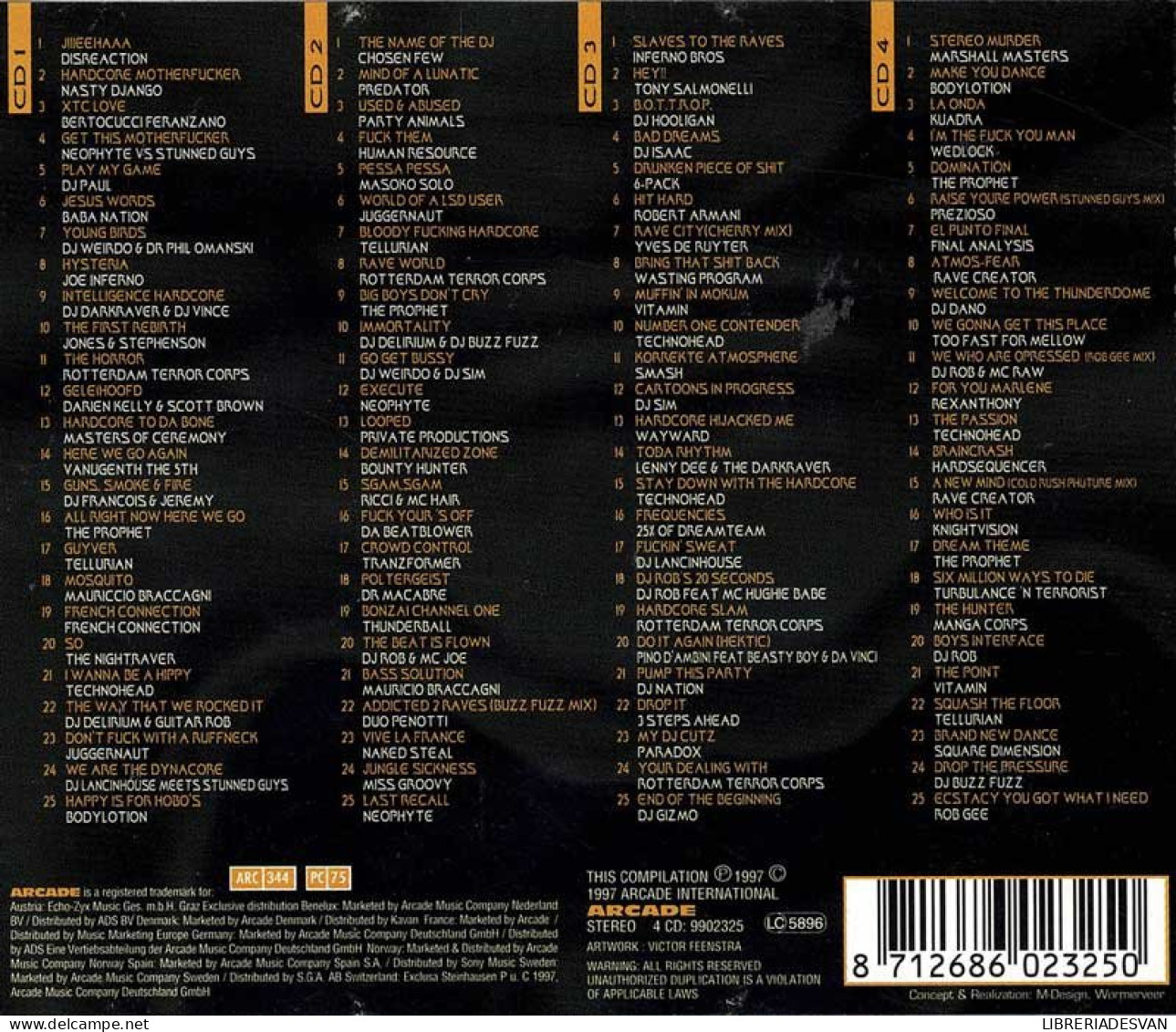 Hardcore 100 - Best Of The Best. 3 X CD (falta CD1 De 4) - Dance, Techno & House