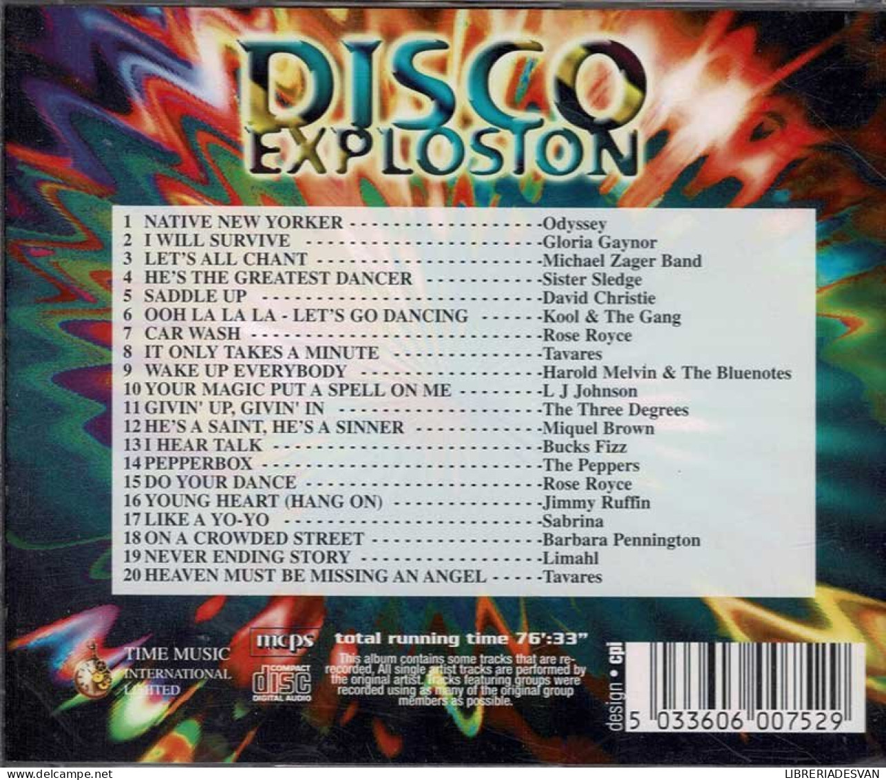 Disco Explosion - 20 Explosive Disco Hits. CD - Dance, Techno & House