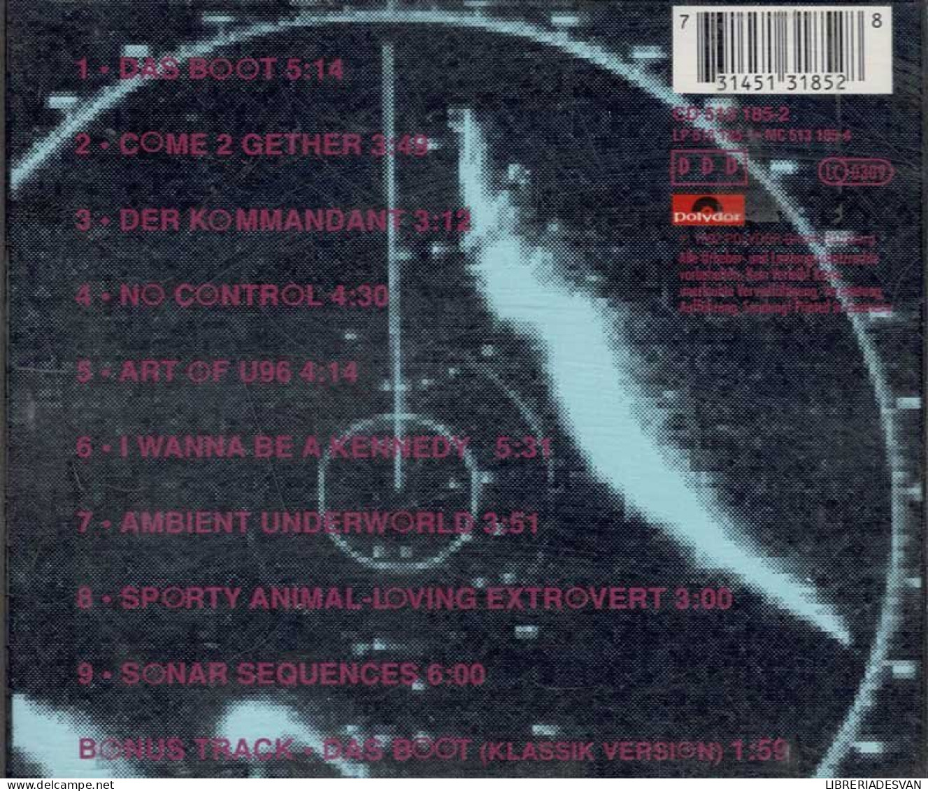 U 96 - Das Boot. CD - Dance, Techno En House