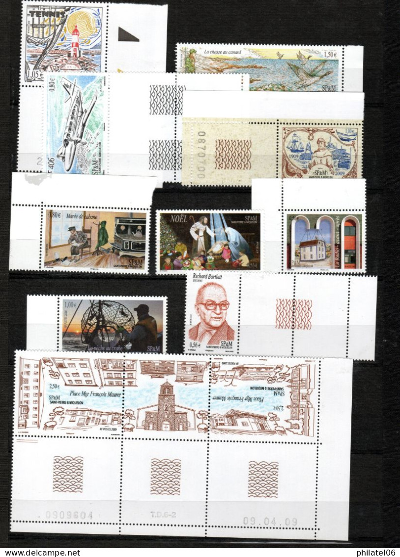 ST PIERRE ET MIOQUELON, TIMBRES ET BLOCS MNH**, ABONNEMENT DE LA POSTE. LA FACIALE EST DE 71 EUROS. - Verzamelingen & Reeksen