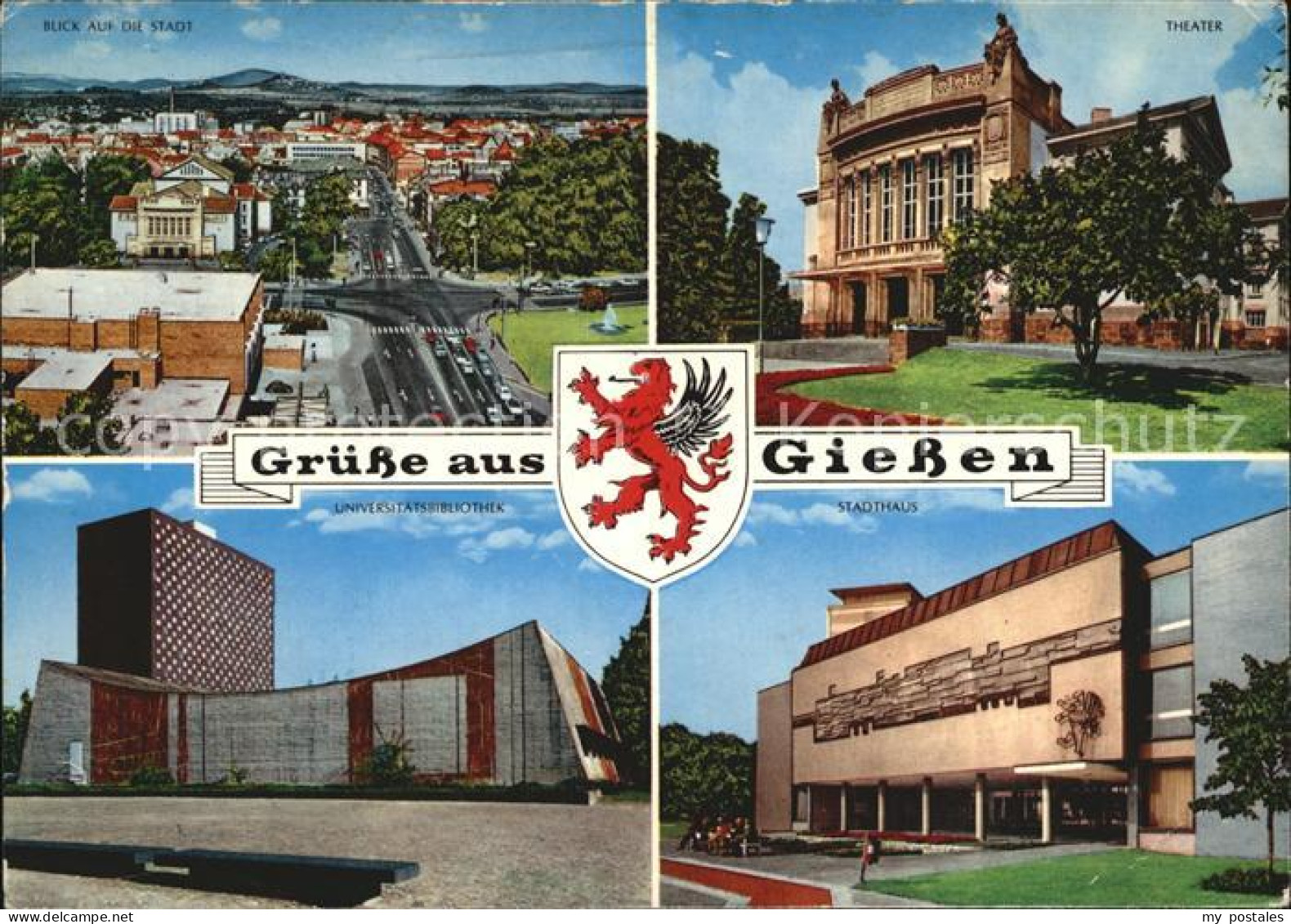 72448500 Giessen Lahn Theater Stadthaus Universitaetsbibliothek Giessen - Giessen