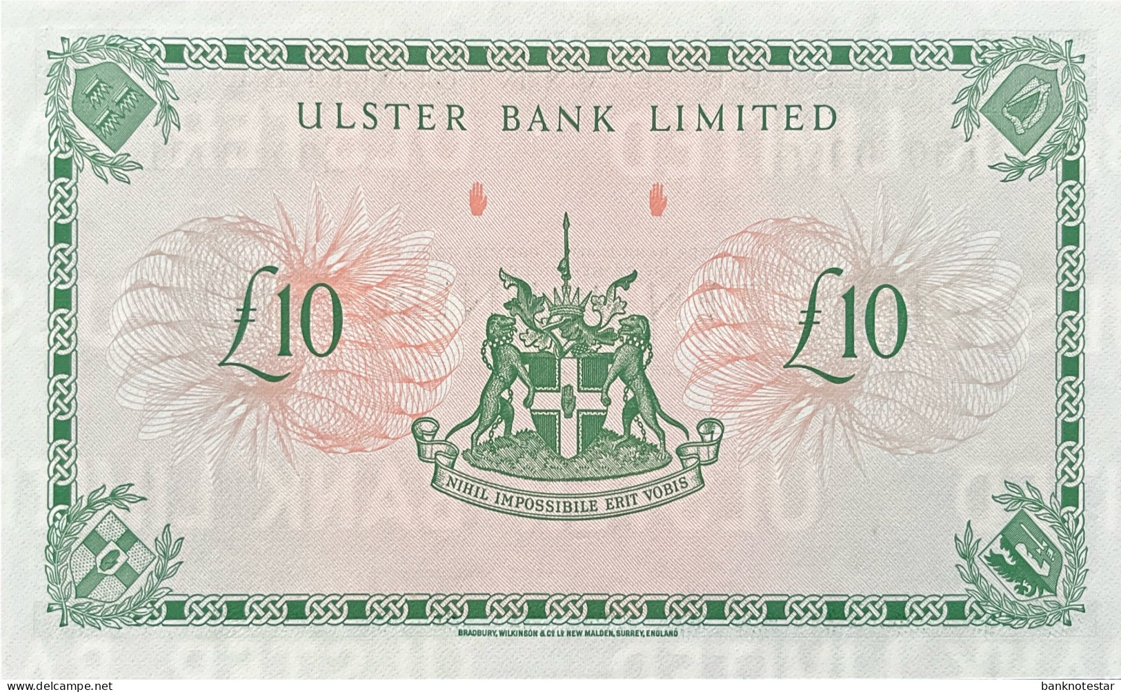 Northern Ireland 10 Pounds, P-327d (1.3.1989) - UNC - 10 Ponden