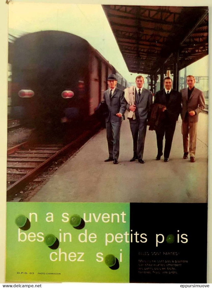 Publicité Papier  PETITS POIS PEAS Avril 1963 EDM 17 - Pubblicitari