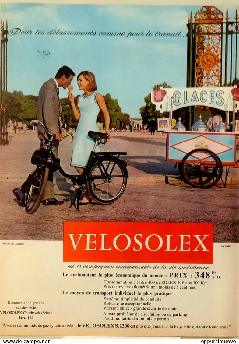 Publicité Papier  VELOSOLEX Avril 1963 EDM 17 - Pubblicitari