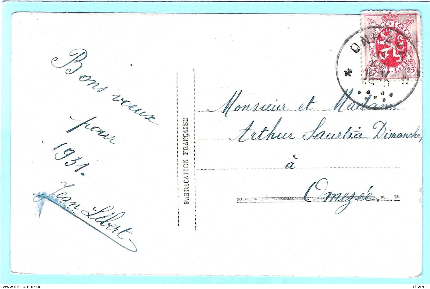 Postkaart Met Sterstempel ONHAYE - 1930 - Sterstempels