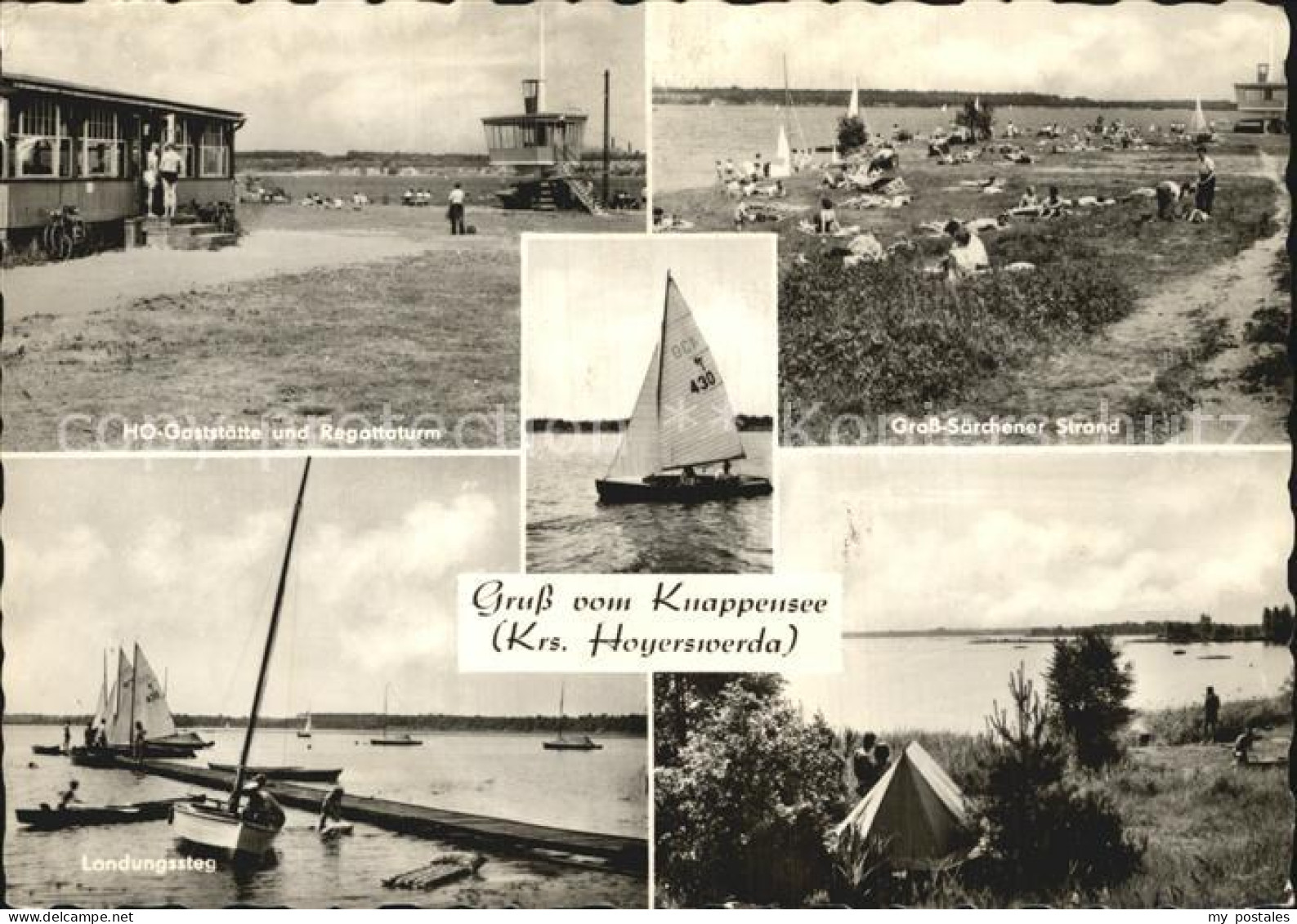 72446385 Knappensee Oberlausitz HO Gaststaette Landungssteg Strand Knappensee Ob - Lohsa