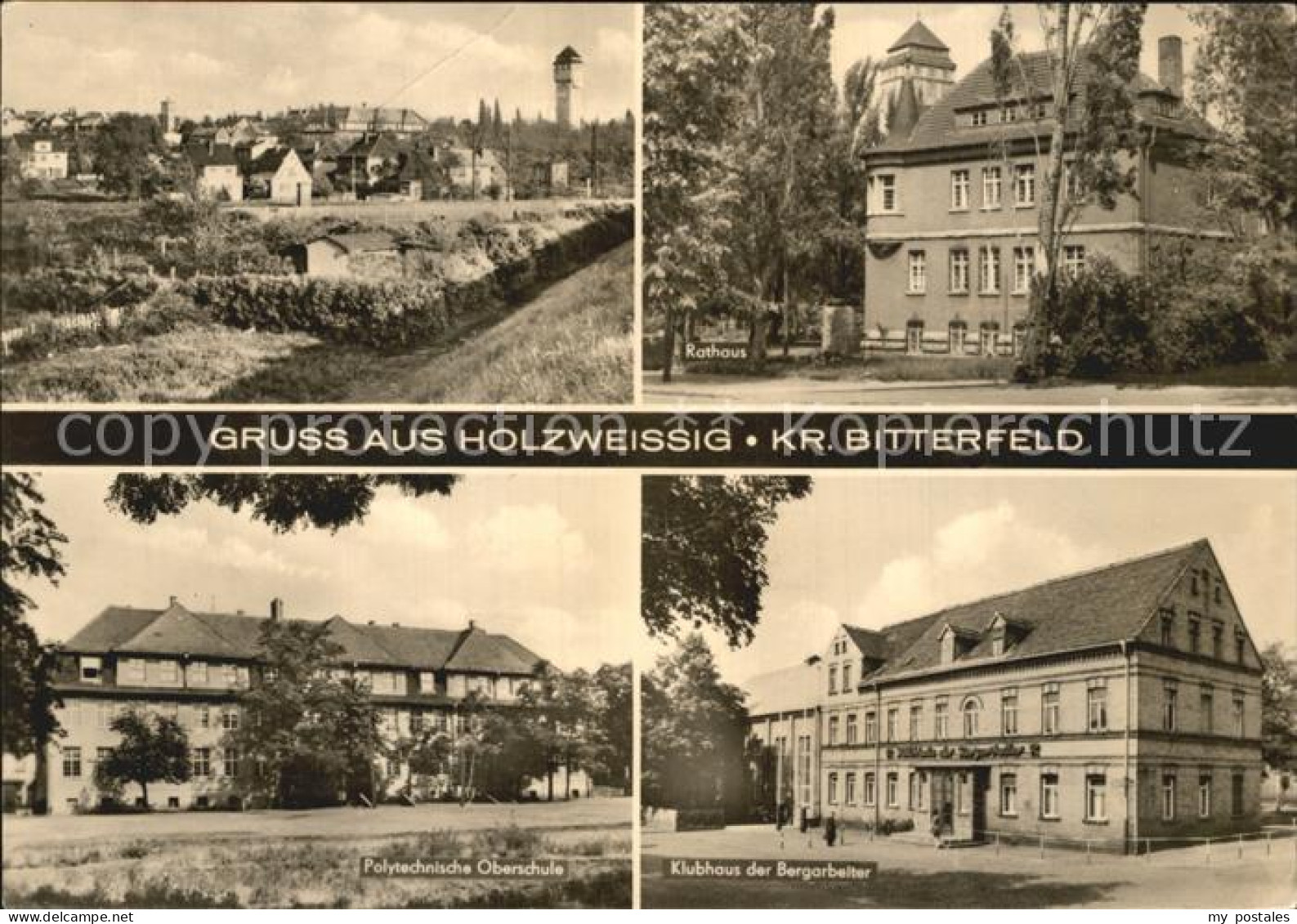 72446373 Holzweissig Klubhaus Polytechnische Oberschule Rathaus Holzweissig - Bitterfeld