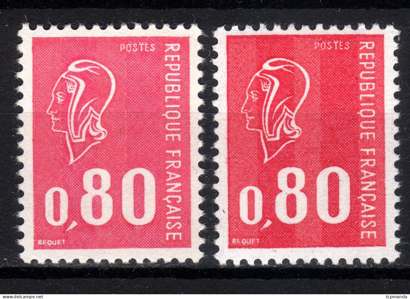 1974 No 1816  MARIANNE DE BÉQUET - COULEUR ROSE AU LIEU DE ROUGE SANS CHARNIÈRE LUXE!! - Ungebraucht