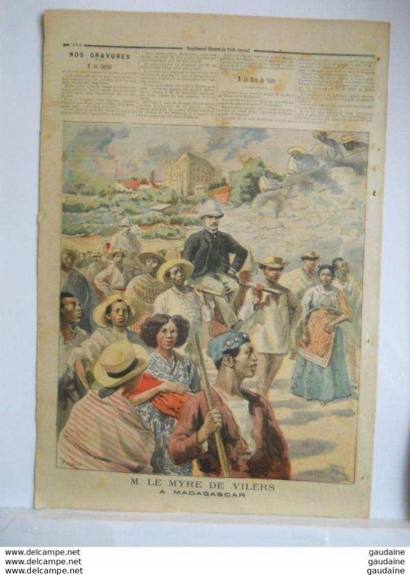 Le Petit Journal N°205 – 22 Octobre 1894 - Courcel Nouvel Ambassadeur De France à Londres- Madagascar Le Myre De Villers - Le Petit Journal