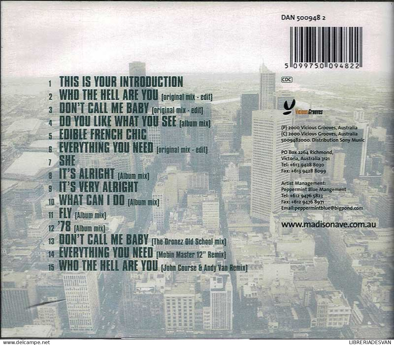 Madison Avenue - The Polyester Embassy. CD - Dance, Techno & House